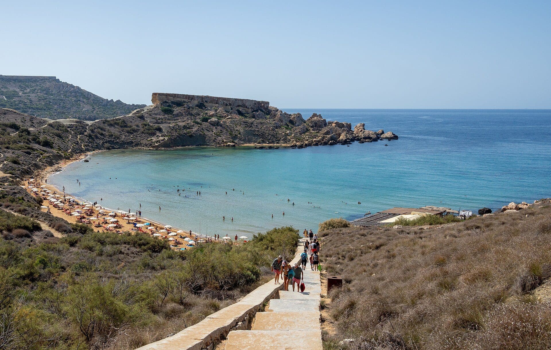 Għajn Tuffieħa bay on Malta's north coast